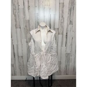 Ashley Stewart white blouse